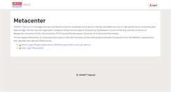 Desktop Screenshot of metacenter.no
